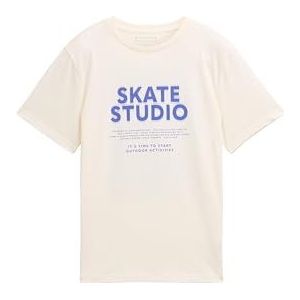 Tom Tailor - T-shirt - Korte Mouwen - Jongens - Comfortabel - Blauw - Katoen