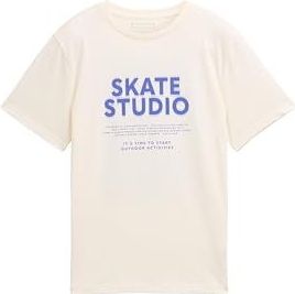 Tom Tailor - T-shirt - Korte Mouwen - Jongens - Comfortabel - Blauw - Katoen