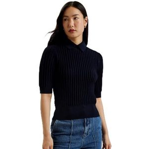 Ted Baker WMK-MORLIEE-Getailleerde Trui met pofmouwen Navy, marineblauw, 42