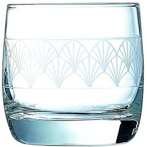 Creatable, 22626, serie Paradisio, whiskyglas, 4-delig, glas, 300 milliliter