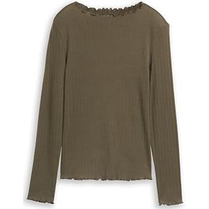 TOM TAILOR - 10669 - T-shirt - Groen - Lange Mouwen