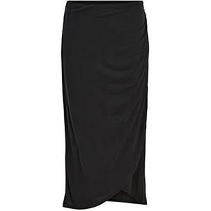 Object Vrouwelijke midirok, relaxed fit, zwart, XL
