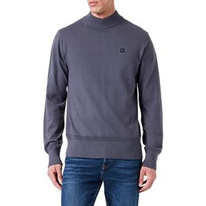 G-STAR RAW Men's Premium Core Mock Knit Pullover Sweater, Blue (fantem Blue C560-863), M
