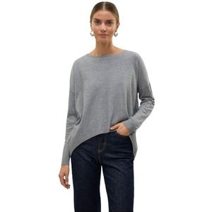 VERO MODA Vrouwelijke blouse VMBREEZE trui, Medium grijs (grey melange), XL