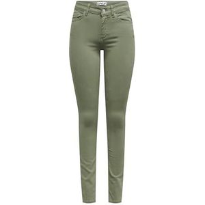 ONLY Onlblush Mid Skinny Col Pant PNT Rp broek voor dames, oil green, (M) W x 32L