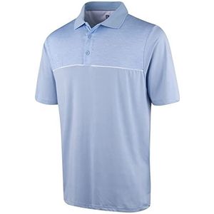 Island Green Heren Highlighted Print Wicking Ademend Polo Shirt Top Golfhemd (1 stuk)