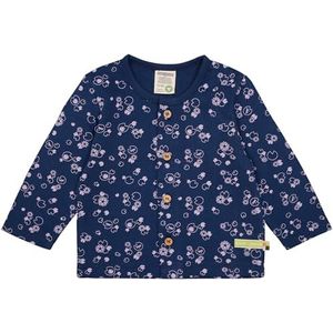 loud + proud Unisex kinderen van mousseline jersey met opdruk, van biologisch katoen, GOTS-gecertificeerd jack, ultra marine, 74-80