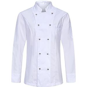 MISEMIYA - Chef-kok Bar Restaurant HOSTELERY Jassen Chef-kok LANGE mouwen Ref.8501, Wit, M