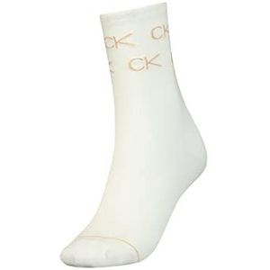 Calvin Klein Lurex Gift Box Casual Sok voor dames, off-white, One Size