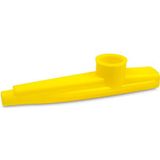 CASCHA 1x hoogwaardige Kazoo geel, grappig muziekinstrument voor kinderen en volwassenen, van robuust kunststof, membraanofoon geel, HH 2195