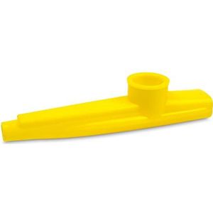 CASCHA 1x hoogwaardig Kazoo geel I grappig muziekinstrument voor kinderen en volwassenen - van robuust kunststof I membraanofoon geel, HH 2195