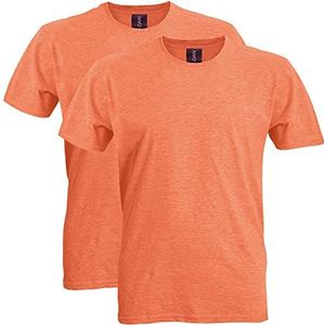 GILDAN Heren Shirt (Pack van 2) - oranje - XXL