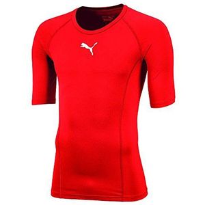 PUMA Kinder Shirt Liga Baselayer Tee Ss, PumaRed, 140, 655919 01