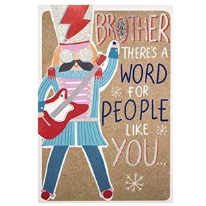 Kerstkaart voor broeder van Hallmark - Funky Nutcracker Design