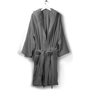 Caleffi Badjas van katoen antraciet Soft - 1000468