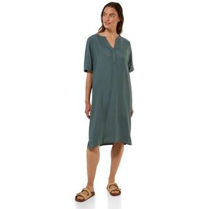 Cecil - Gestructureerde Jurk - Groen - Dames
