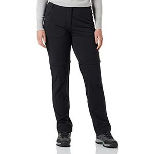 Jack Wolfskin Dames Glastal Zip Off Broek W Wandelbroek, Zwart, 44 (EU), Zwart, 70