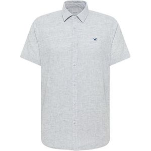 MUSTANG Herenoverhemd van Berkeley, Twee tinten wit blauw 12587, S
