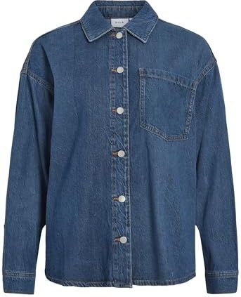 VILA - VIKiki - Blouse - Blauw - Denim