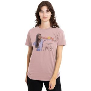 mandarin creative ltd Wish Asha and Friends dames T-shirt, roze, groot, roze, L