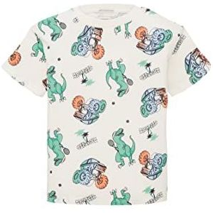 TOM TAILOR T-shirt voor jongens en kinderen met patroon, 32249 - Dino Vacation Print, 92 cm