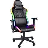 Trust Gaming Chair GXT 716 Rizza - Gamingstoel met RGB LED verlichting, Meer dan 350 Kleuren en Effecten, Game Stoel met 175° Kantelbare Rugleuning, Ergonomische Bureaustoel, Office Chair - Zwart