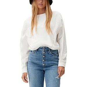 Q/S by s.Oliver Dames sweatshirt, lange mouwen, wit, S, wit, S