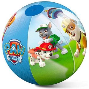 Mondo Toys Paw Patrol Beach Ball, 16630, opblaasbaar, 50 cm, versierd in de kleuren