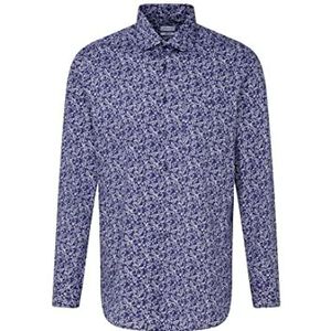 Seidensticker Heren 156222 Hemd, donkerblauw, 38