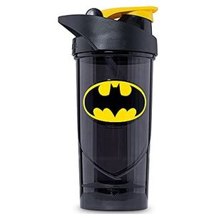 Shieldmixer Hero Pro Classic Shaker Batman Classic - BPA-vrij - Gym Accessoires - Eiwitshaker - Fitness Drinkfles - Zwart - 700ml