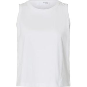 Blousetop - Effen - Jersey - Ronde Hals - Mouwloos - Losse Pasvorm