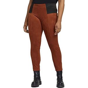 TOM TAILOR MY TRUE ME Dames Plussize leggings met elastische tailleband 1028793, 25728 - Burned Umber Orange, 50W / 28L