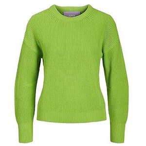 JJXX Dames Jxmila Ls Twist Crew Neck Knit Noos Pullover, green flash, S