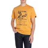 Replay - M3028.000.22336G - T-shirt - Geel - Korte Mouwen - Heren