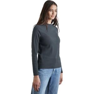 Shirt - Effen - Lange Mouw - Normale Pasvorm - Jersey - Opstaande Kraag