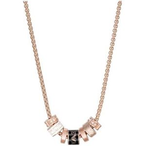 Emporio Armani Zwart Lakwerk Componentenketting