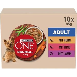 PURINA ONE Mini/SMALL <10kg Adult Multipack hondenvoer 10x85g