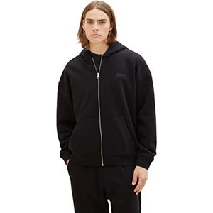 TOM TAILOR-denim Denim Relaxed Fit Hoodie Sweatshirt voor heren met print op de rug