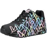 SKECHERS - Uno-Spread the Love - Sneakers Laag - Aqua / Mintgroen / Rosa / Zwart