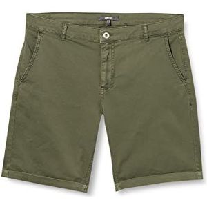 Koton Basic bermuda shorts voor heren, katoenen zak, gedetailleerde buttoned, kaki (856), 40