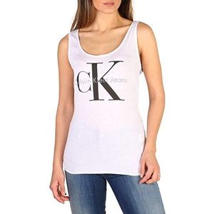 Calvin Klein Jeans Dames Re-Issue Tanktop Top, wit (Bright White-pt 112), 40