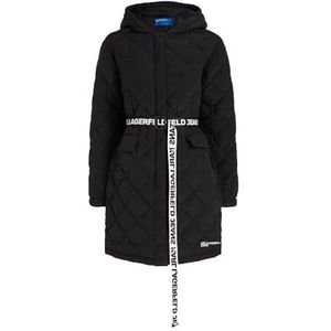 Karl Lagerfeld Jeans, Dames, Lichte Gewatteerde Jas, Regular Fit, Zwart, XS