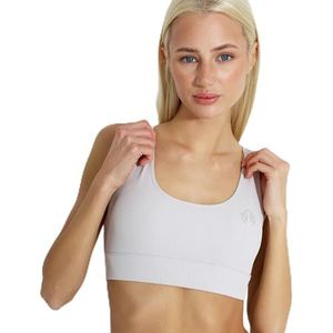 Carlheim Women's active wear Sports Bra Ribbed Classic Helle, Beige, X-Small