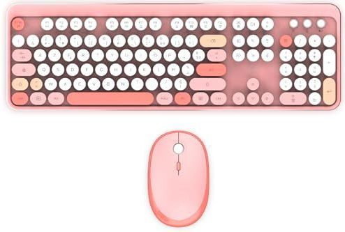 Mobility Lab - ML313894 - Draadloze Toetsenbord en Muis Combo - Roze - AZERTY