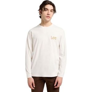 Lee LS Wobbly Tee, ecru, M