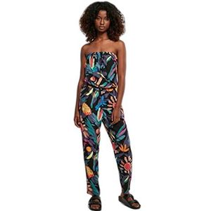 Urban Classics Dames Dames Viscose bandeau jumpsuit T-shirt, Blackfruity, 3XL