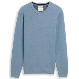 TOM TAILOR heren trui, 39094 - Faded Blue Melange, XL