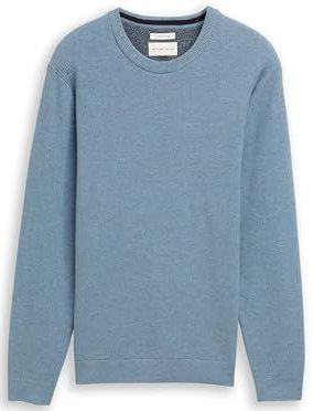 TOM TAILOR heren trui, 39094 - Faded Blue Melange, XL