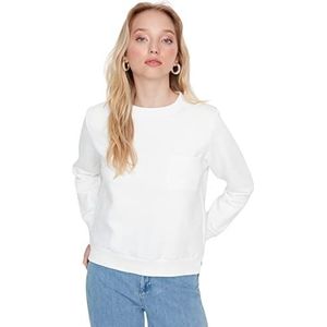 Trendyol Sweatshirt - Ecru - Standaard, Ecru, L