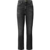 Pepe Jeans - Tapered Jeans - Zwart - Hoge Taille - Denim-9FA